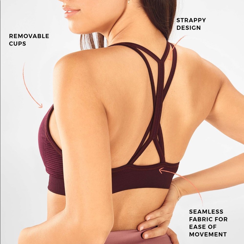 Fabletics Amethyst Seamless Sports Bra